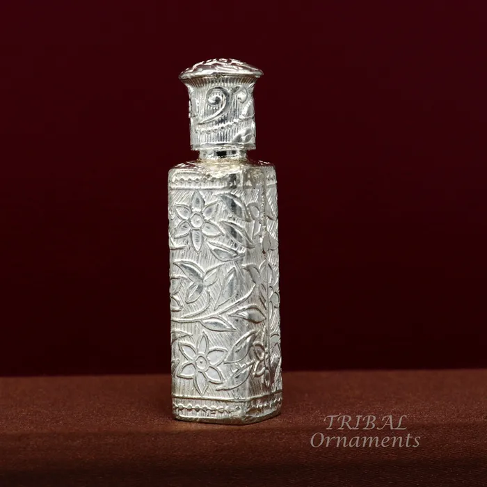 925 sterling silver handmade fabulous floral work trinket box container box sindurkumkum box Vermilion brides art stb375 TRIBAL ORNAMENTS Rings