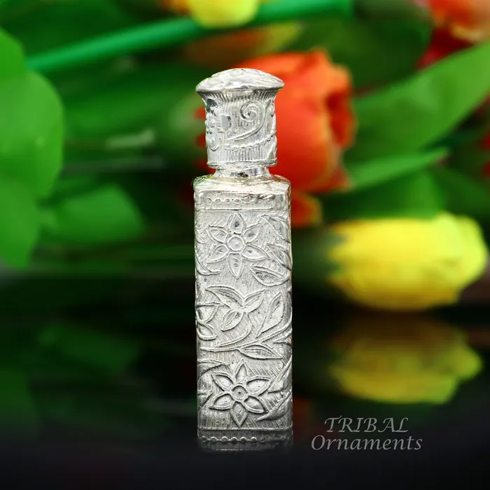 925 sterling silver handmade fabulous floral work trinket box container box sindurkumkum box Vermilion brides art stb375 TRIBAL ORNAMENTS Rings