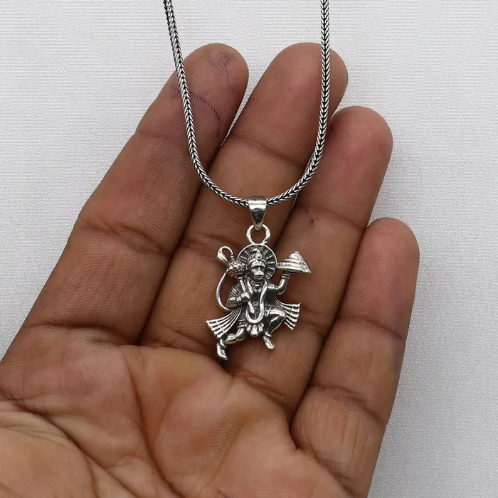 925 sterling silver handmade Hindu idol God Lord hanuman flying pendant amazing divine lord bajarangbali pendant gifting jewelry NSP814 TRIBAL ORNAMENTS Necklaces 925 sterling silver handmade Hindu idol God Lord hanuman flying pendant amazing divine lord bajarangbali pendant gifting jewelry NSP814 TRIBAL ORNAMENTS Necklaces