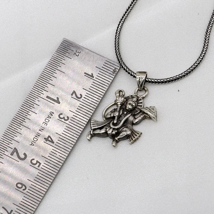 925 sterling silver handmade Hindu idol God Lord hanuman flying pendant amazing divine lord bajarangbali pendant gifting jewelry NSP814 TRIBAL ORNAMENTS Necklaces 925 sterling silver handmade Hindu idol God Lord hanuman flying pendant amazing divine lord bajarangbali pendant gifting jewelry NSP814 TRIBAL ORNAMENTS Necklaces