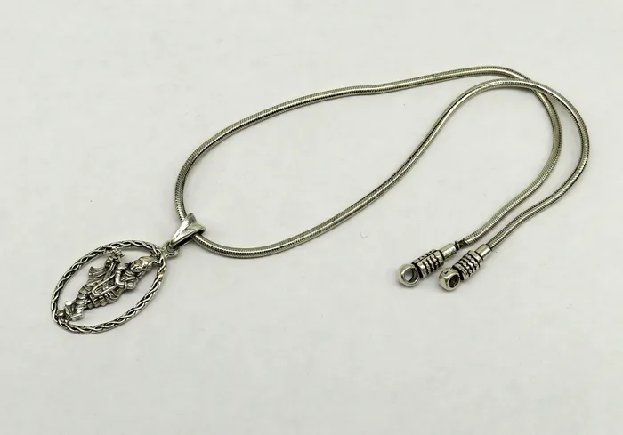 925 sterling silver handmade Hindu idol krishna pendant amazing stylish unisex pendant locket personalized jewelry tribal jewelry ssp446 TRIBAL ORNAMENTS Necklaces