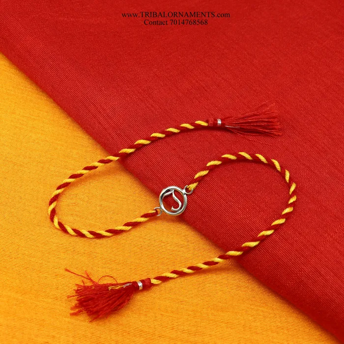 925 sterling silver handmade J letter design Rakhi Bracelet amazing stylish gift for Rakshabandhan rk94 TRIBAL ORNAMENTS Bracelets 925 sterling silver handmade J letter design Rakhi Bracelet amazing stylish gift for Rakshabandhan rk94 TRIBAL ORNAMENTS Bracelets