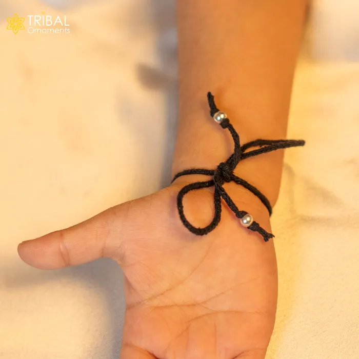 925 sterling silver handmade leaf design nazarbattu unisex kids bracelet baby girls anklet nb122 TRIBAL ORNAMENTS Bracelets