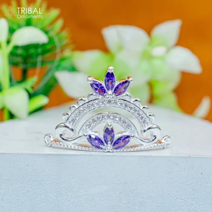 925 sterling silver handmade lord baby Krishna Mukut amazing Laddu Gopala crawling Krishna crown head jewelry sm34 TRIBAL ORNAMENTS Rings 925 sterling silver handmade lord baby Krishna Mukut amazing Laddu Gopala crawling Krishna crown head jewelry sm34 TRIBAL ORNAMENTS Rings
