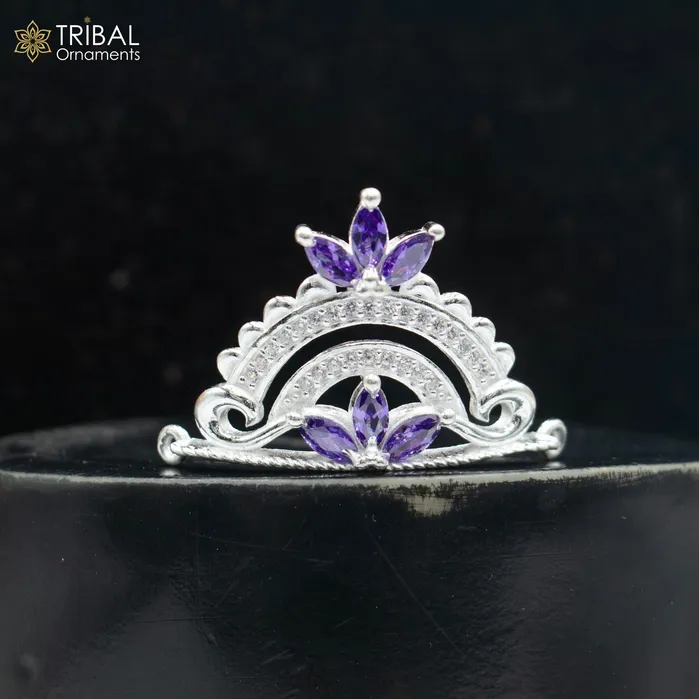 925 sterling silver handmade lord baby Krishna Mukut amazing Laddu Gopala crawling Krishna crown head jewelry sm34 TRIBAL ORNAMENTS Rings 925 sterling silver handmade lord baby Krishna Mukut amazing Laddu Gopala crawling Krishna crown head jewelry sm34 TRIBAL ORNAMENTS Rings