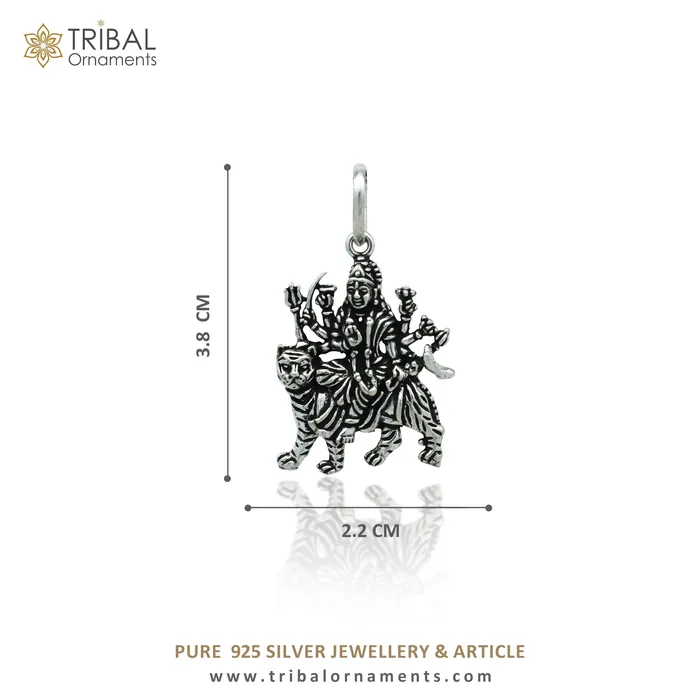 925 sterling silver handmade Lord Durga maa design stylish pendant nsp991 TRIBAL ORNAMENTS Necklaces 925 sterling silver handmade Lord Durga maa design stylish pendant nsp991 TRIBAL ORNAMENTS Necklaces