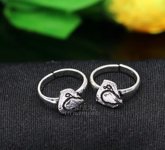 925 sterling silver handmade unique classical design vintage tribal ethnic toe ring best brides gifting jewelry ytr74 TRIBALORNAMENT Rings 925 sterling silver handmade unique classical design vintage tribal ethnic toe ring best brides gifting jewelry ytr74 TRIBALORNAMENT Rings