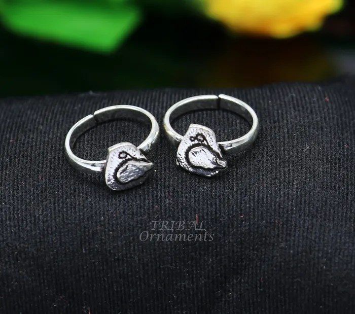 925 sterling silver handmade unique classical design vintage tribal ethnic toe ring best brides gifting jewelry ytr74 TRIBALORNAMENT Rings