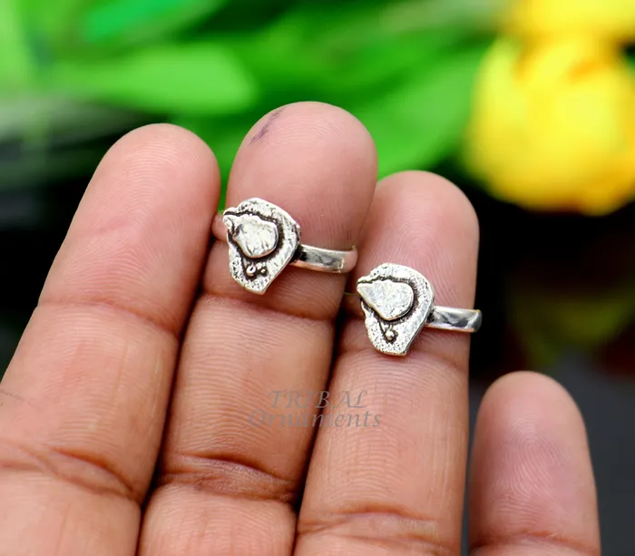 925 sterling silver handmade unique classical design vintage tribal ethnic toe ring best brides gifting jewelry ytr74 TRIBALORNAMENT Rings