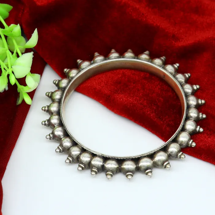 925 Sterling silver handmade vintage Kalash design customized bangle bracelet kada excellent wedding personalized gift jewelry NBA137 TRIBAL ORNAMENTS Bracelets 925 Sterling silver handmade vintage Kalash design customized bangle bracelet kada excellent wedding personalized gift jewelry NBA137 TRIBAL ORNAMENTS Bracelets