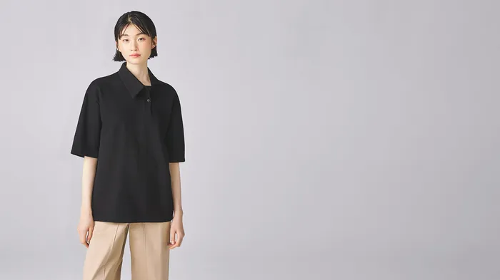 ADEAM Rings Black Boardslide Polo Shirt ADEAM Rings Black Boardslide Polo Shirt