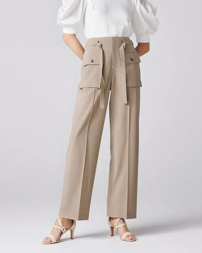ADEAM Rings Sand Beige Water Stone Pant