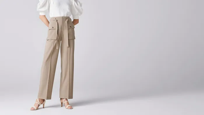 ADEAM Rings Sand Beige Water Stone Pant ADEAM Rings Sand Beige Water Stone Pant