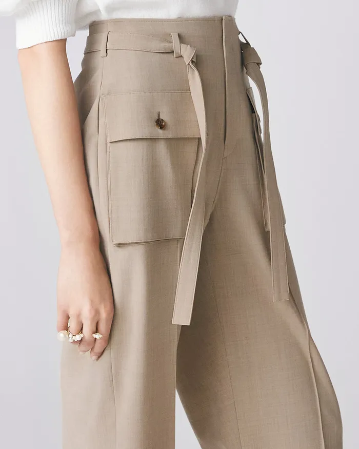 ADEAM Rings Sand Beige Water Stone Pant ADEAM Rings Sand Beige Water Stone Pant