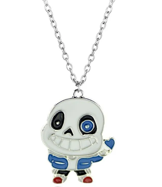 alice Necklaces N975 Silver Cartoon Necklace with FREE EARRINGS