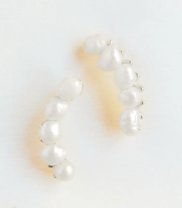 Arete Earrings Perla Pipa Climber Earrings Arete Earrings Perla Pipa Climber Earrings