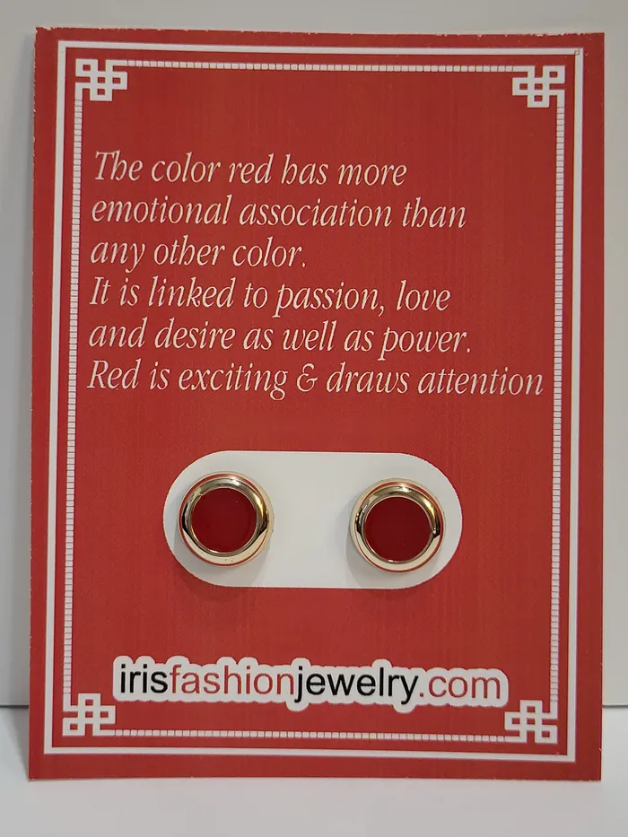 AZ13A The Meaning Of Red Earrings polly Earrings