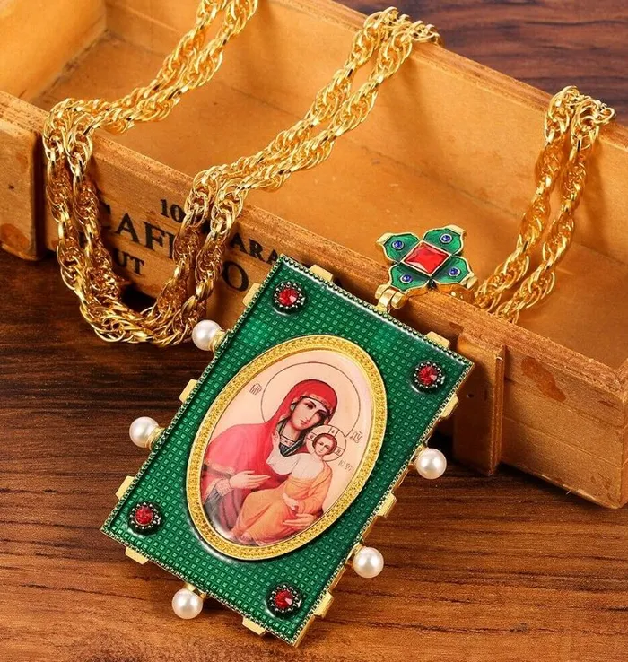 AZ207 Gold Large Square Cross Pendant Extra Long Necklace with FREE Earrings alice Necklaces AZ207 Gold Large Square Cross Pendant Extra Long Necklace with FREE Earrings alice Necklaces