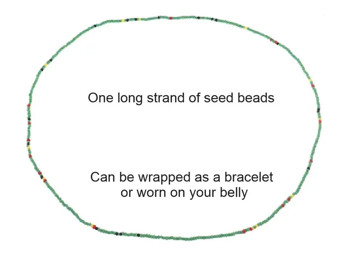 B1104 Peach Champagne Seed Beads Strand Bracelet POLLY Bracelets