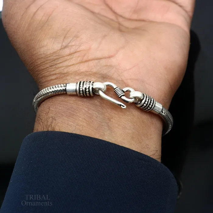 Bracelets 45MM Amazing vintage design customized stylish snake chain handmade 925 sterling silver bracelet unisex personalize jewelry sbr241 TRIBAL ORNAMENTS