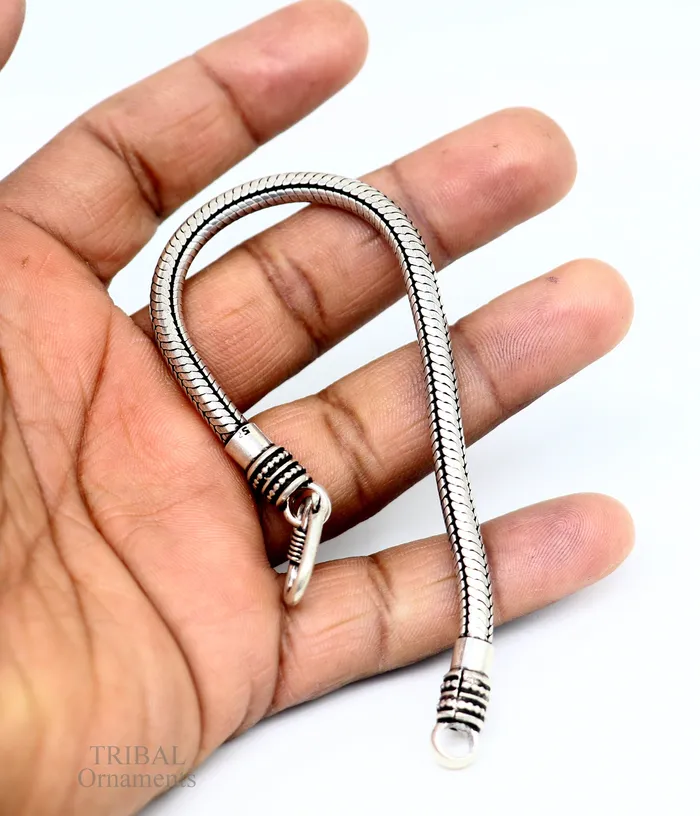 Bracelets 45MM Amazing vintage design customized stylish snake chain handmade 925 sterling silver bracelet unisex personalize jewelry sbr241 TRIBAL ORNAMENTS