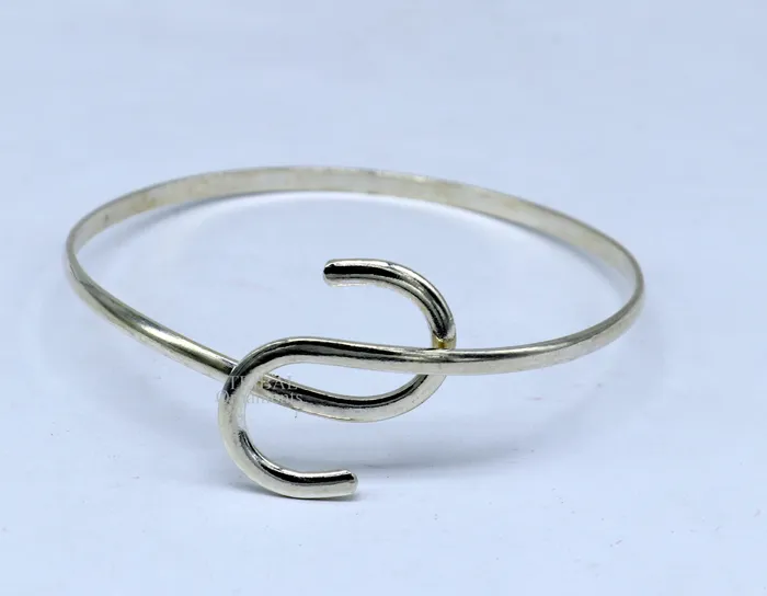Bracelets 925 sterling silver plain shiny Adjustable bracelet kada excellent personalized gifting stylish fancy bangle mens or girls Hnssk732 TRIBAL ORNAMENTS