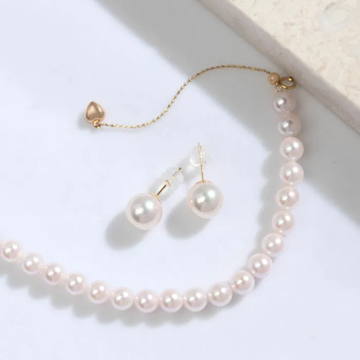 Bracelets Pearly Lustre Elegant 18K Solid Gold Akoya Pearl Bracelet KB00006