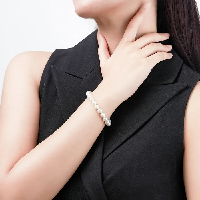Bracelets Pearly Lustre Elegant 18K Solid Gold Akoya Pearl Bracelet KB00006