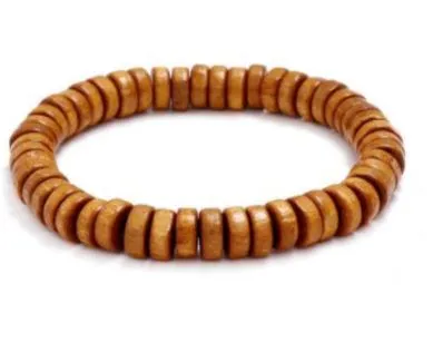 Bracelets POLLY B458 Brown Wooden Bead Bracelet