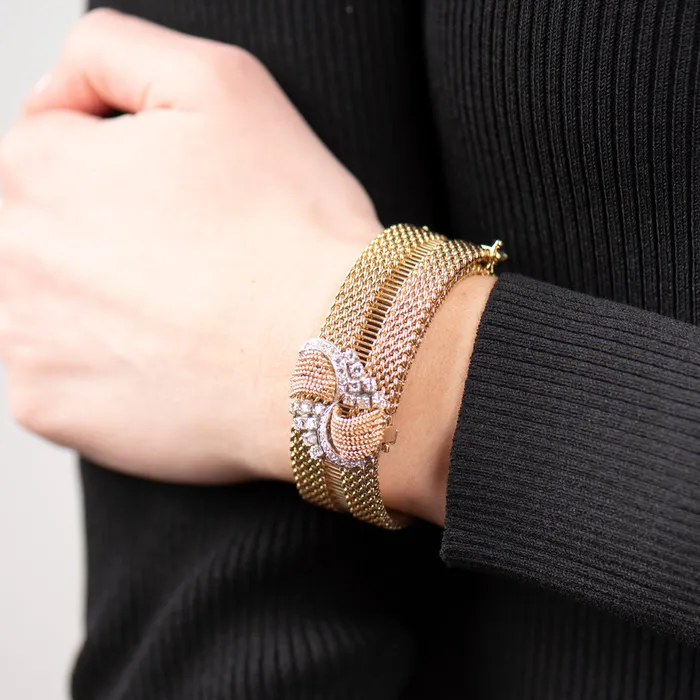 Bracelets STORE 5a PreOwned Diamond Ribbon Bracelet