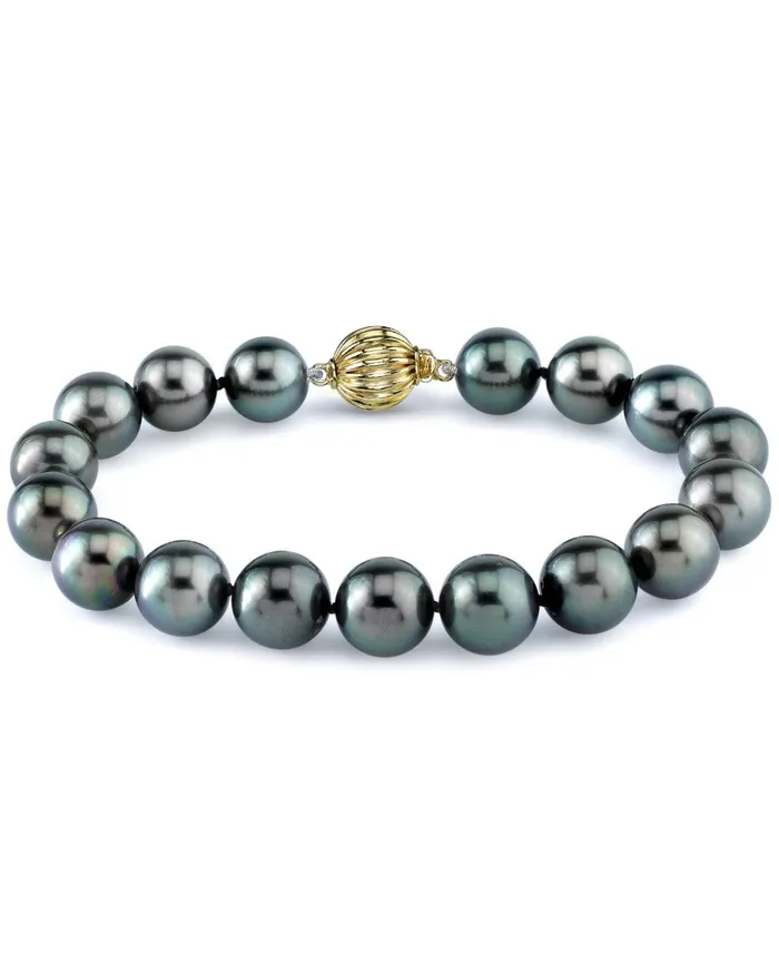 Bracelets Tahitian True Round Pearl Bracelet 110120mm spt
