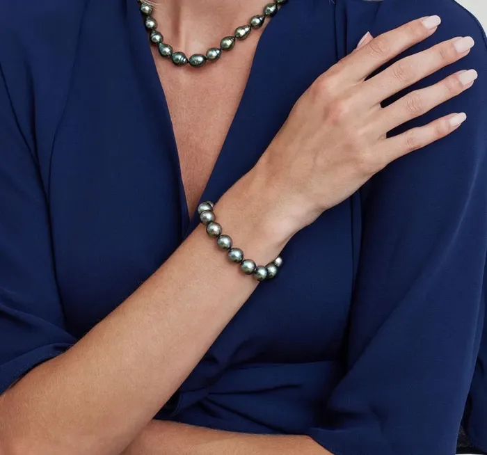 Bracelets Tahitian True Round Pearl Bracelet 110120mm spt