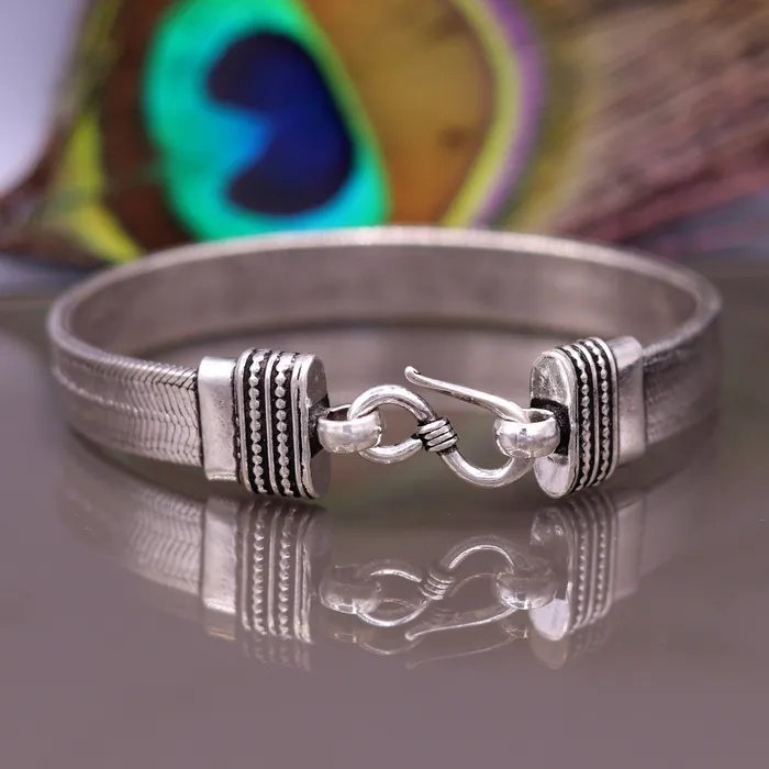 Bracelets TRIBAL ORNAMENTS 8 Handmade solid 925 sterling silver vintage wheat chain foxtail chain bracelet unisex elegant jewelry for wrist belt gifting sbr66