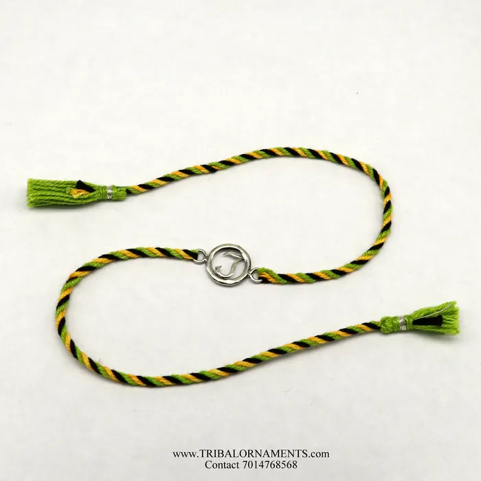 Bracelets TRIBAL ORNAMENTS 925 sterling silver handmade beautiful J letter design Rakhi Bracelet amazing stylish gift for Rakshabandhan rk99