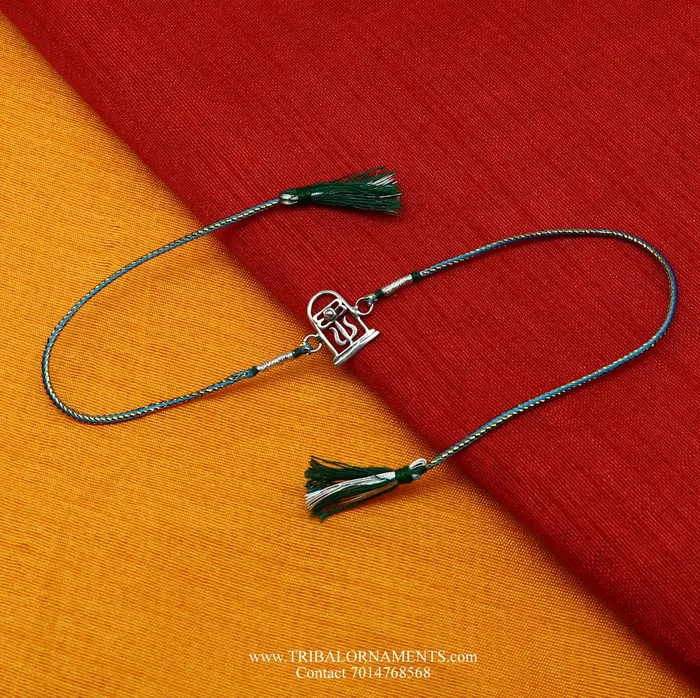 Bracelets TRIBAL ORNAMENTS 925 sterling silver handmade beautiful shivlingtrishul design Rakhi Bracelet amazing stylish gift for Rakshabandhan rk101 Bracelets TRIBAL ORNAMENTS 925 sterling silver handmade beautiful shivlingtrishul design Rakhi Bracelet amazing stylish gift for Rakshabandhan rk101
