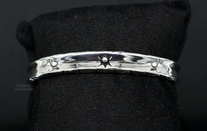 Bracelets TRIBAL ORNAMENTS 925 sterling silver handmade exclusive vintage design cuff bracelet bangle kada best unisex stylish fancy gifting jewelry cuff119
