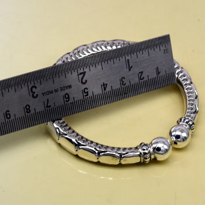 Bracelets TRIBAL ORNAMENTS 925 sterling silver handmade gorgeous customized work bangle bracelet kada vintage antique design stylish bangle unisex jewelry nsk330