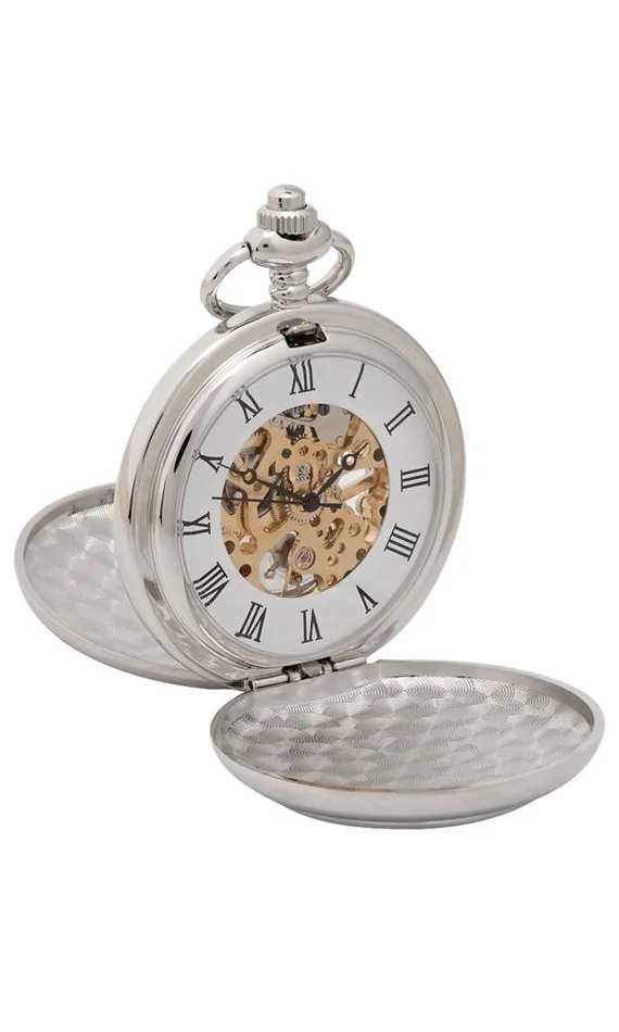Charles Buyers Earrings Rose Mechanical Pocket Watch