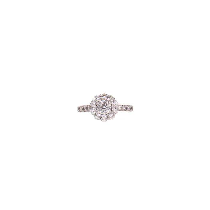 Christopher Designs Rings PreOwned Christopher Designs Diamond Halo Engagement Ring