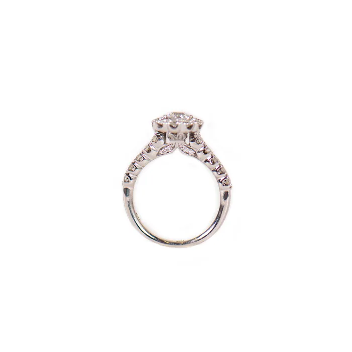 Christopher Designs Rings PreOwned Christopher Designs Diamond Halo Engagement Ring