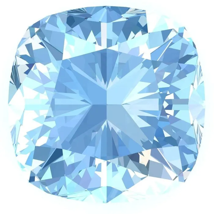 Cushion Chatham LabGrown Aqua Blue Spinel Gems Chatham Rings