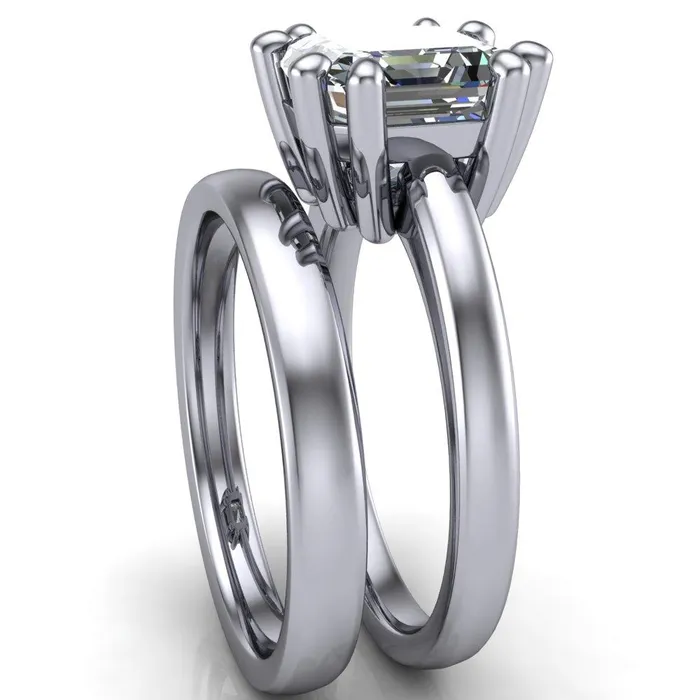 Deborah Asscher Moissanite 8 Prong Ring Fire Brilliance Rings