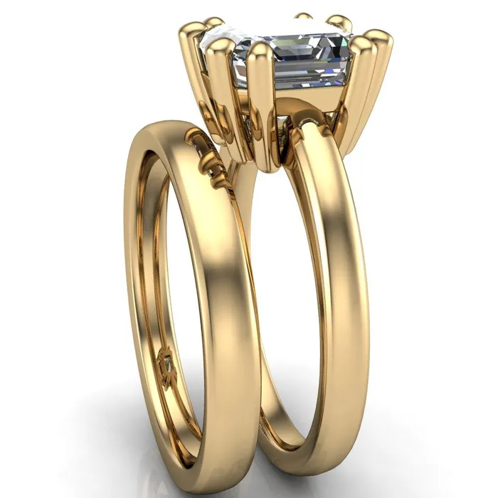 Deborah Asscher Moissanite 8 Prong Ring Fire Brilliance Rings