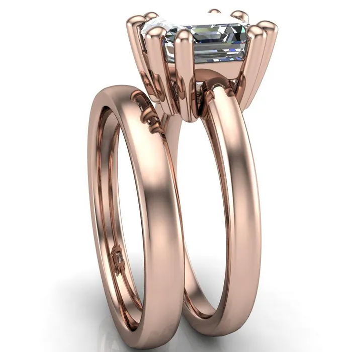 Deborah Asscher Moissanite 8 Prong Ring Fire Brilliance Rings