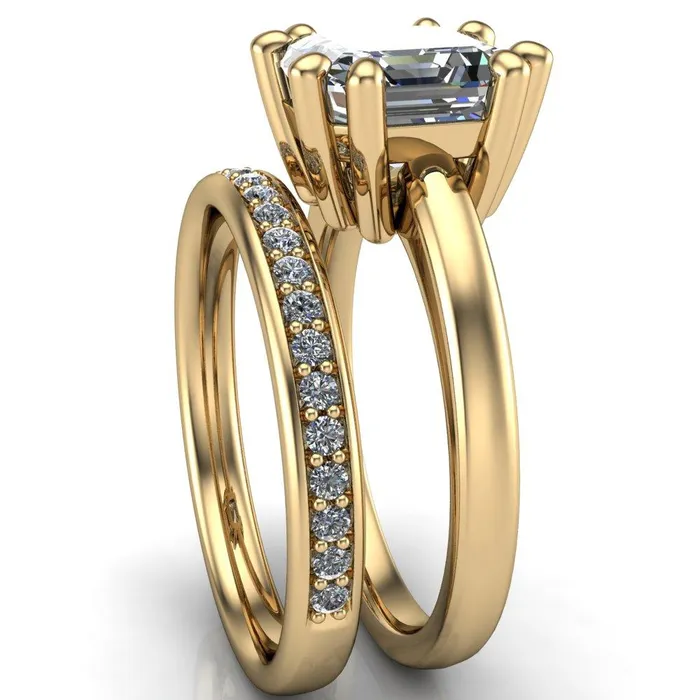 Deborah Asscher Moissanite 8 Prong Ring Fire Brilliance Rings