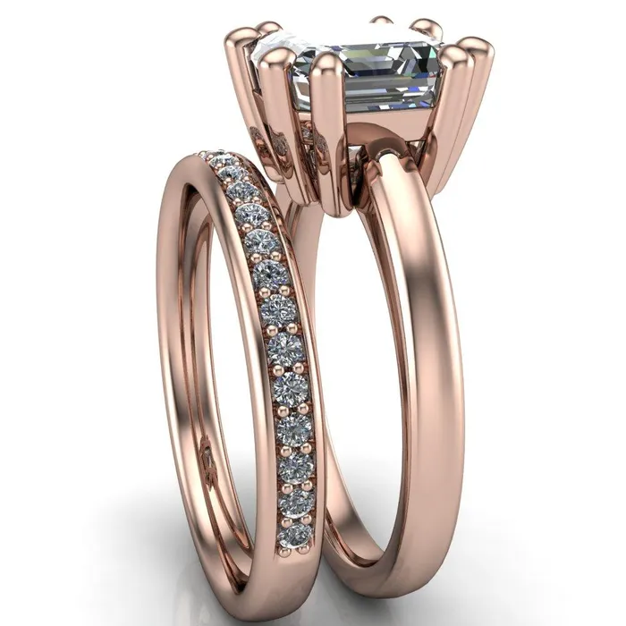 Deborah Asscher Moissanite 8 Prong Ring Fire Brilliance Rings