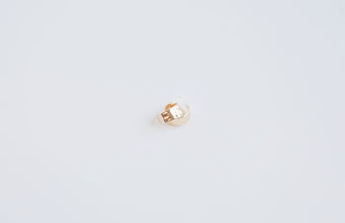DLUX Earrings Thick Hammered Hoop