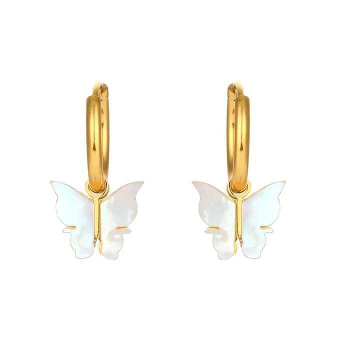 Earrings 18K Goldfilled Butterfly Shell Earrings Jewelvers