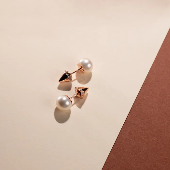 Earrings Asian Civilisations Museum Freshwater Pearl Earrings WE00052 New Yorker Collection Pearly Lustre