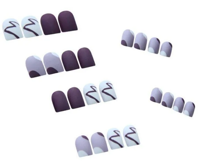 Earrings NS11 Short Square Press On Nails 24 Pieces R167 Polly Earrings NS11 Short Square Press On Nails 24 Pieces R167 Polly